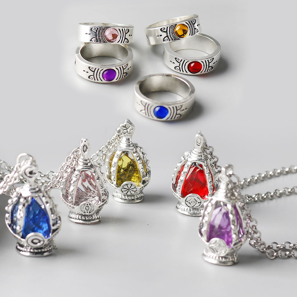 Animation Peripheral Magic girl Magic Girl Small Round COS Soul Gem Necklace Spirit Nuclear Ring suit