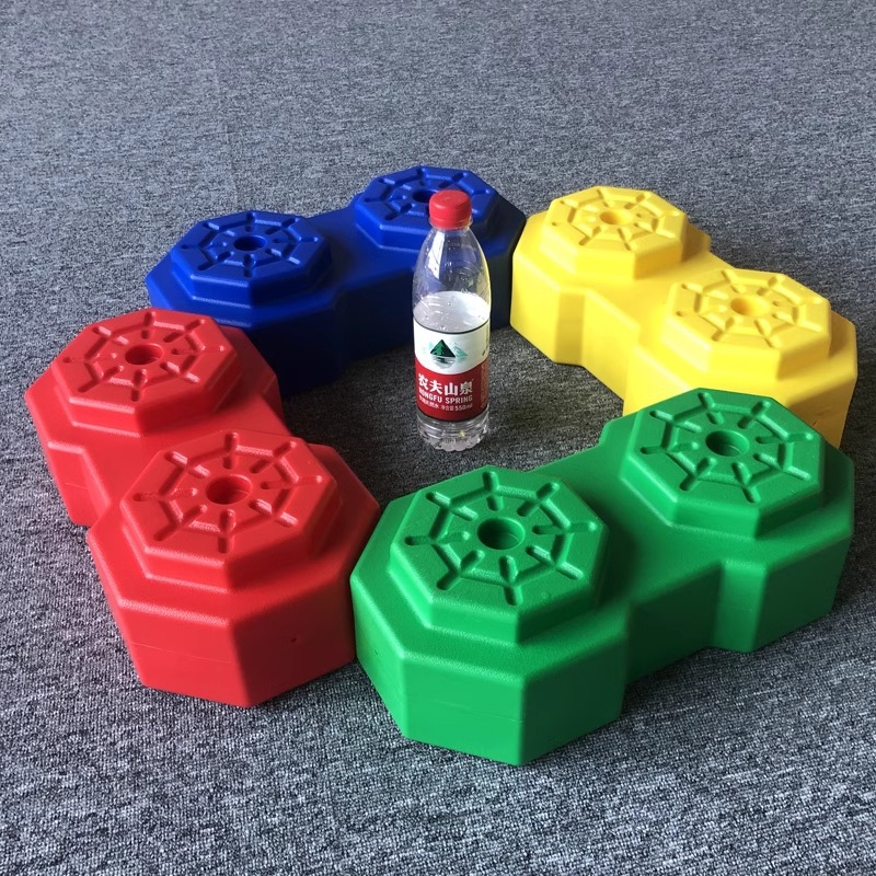 Escenografía octogonal, bloques de construcción de partículas grandes, juguetes, ensamblaje de plástico para niños, entrenamiento de integración sensorial, ladrillos de modelado