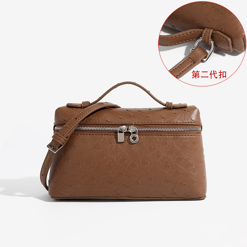 Lp 19弁当箱はpu皮のミニファッションの女性のカバン2025新型のgigiと同じタイプの手提げ箱は斜め掛けのカバンを包んでいます。