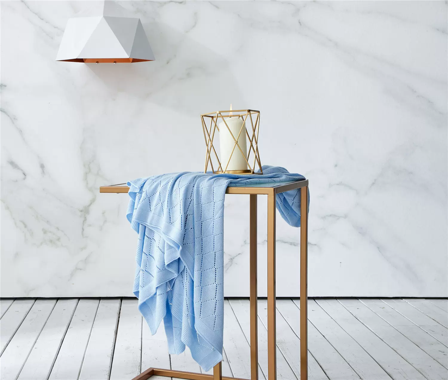 竹纤维针织毯 冰丝毯婴儿 镂空洞洞毯冷感冰丝午睡盖毯厂家不含税