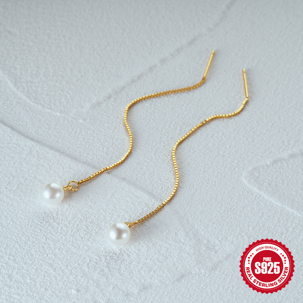 1g Weight 925 Sterling Silver Ear Needle Material 18K Gold Plated Plating Material Drop Earrings Classification 1 Pair Quantity Date, Tea Party Occasion 925 Sterling Silver Material Geometric Pattern All Seasons Season Women's Gender Elegant, Simple Style Style 1 Pair 18K Gold Plated 925 Sterling Silver 925 Sterling Silver Earrings Geometric Drop Earrings 39