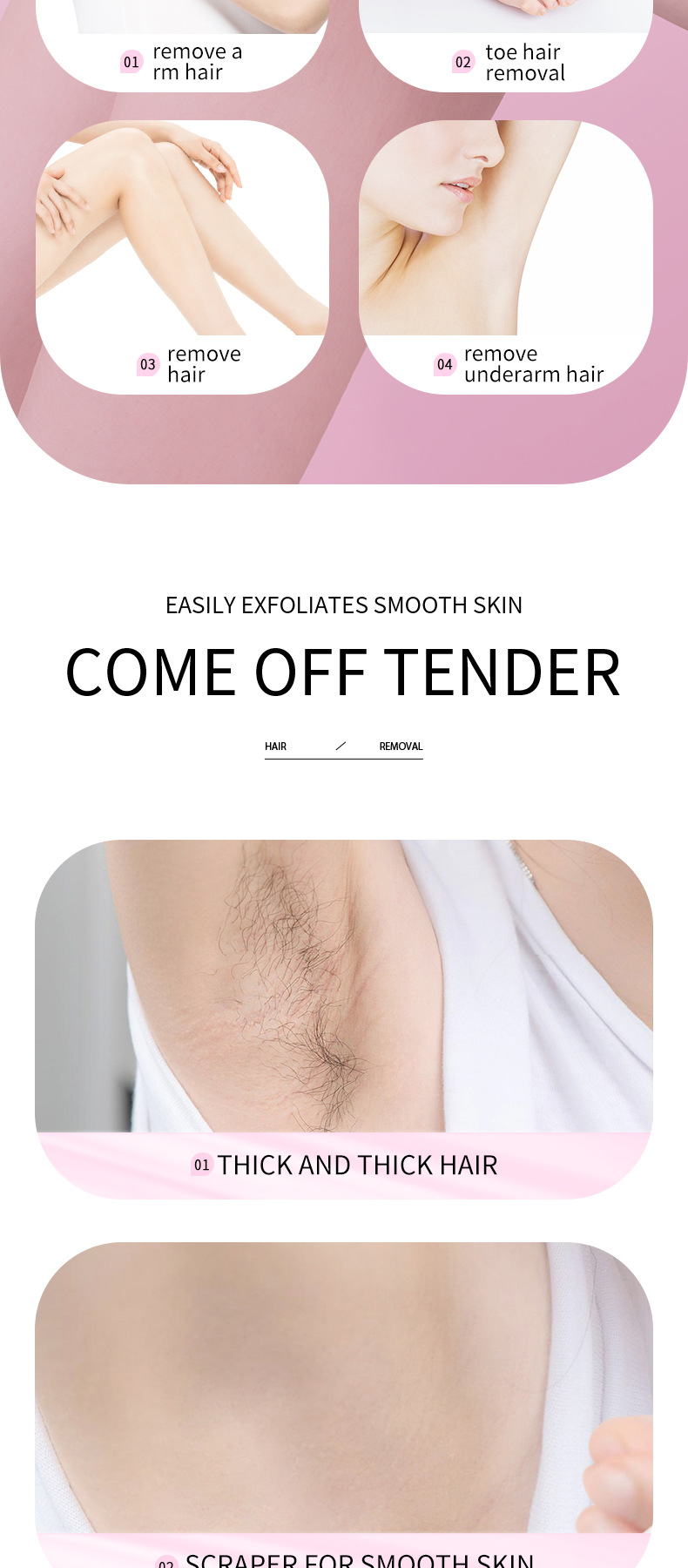 SADOER Mild and Non irritating Hair Removal Cream in English_voghion.com