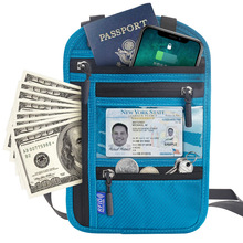 出国旅游多功能证件包 RFID挂脖护照包护照夹证件零钱保护套卡套