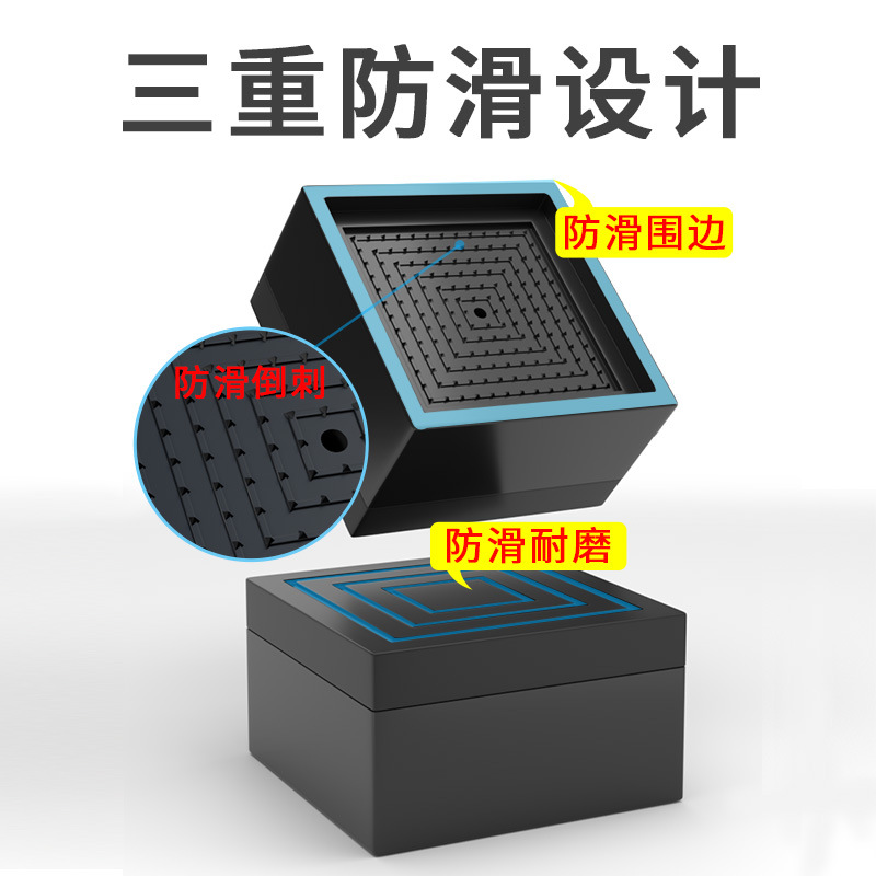 Mesa de pie estera mesa de té aumento de base cama pequeña añadir alto artefacto muebles Mat alta pierna bloque engrosada antideslizante estera de humedad