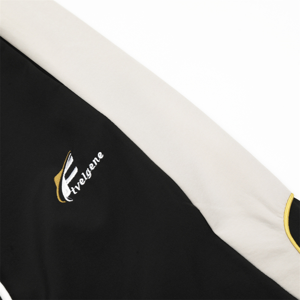 Side Stitching Contrast Color Straight-leg Trousers Men