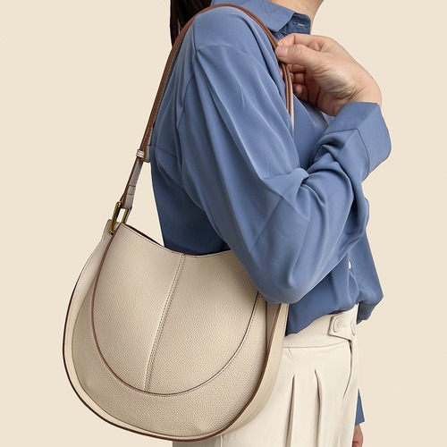 Bags for Women Spring 2024 Soft Leather Niche Light Luxury Women's Bag New Trendy Saddle Bag Large Capacity Shoulder Crossbody Bucket Bag