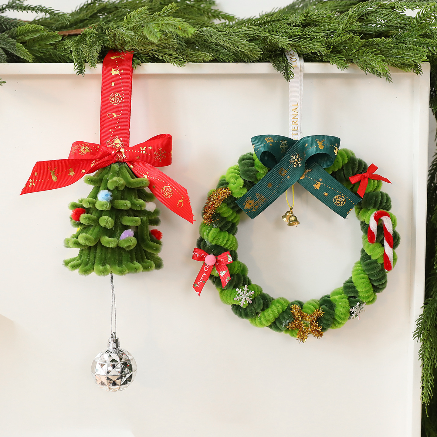 Shengyuan nuevo torsión mini decoración de árbol de Navidad DIY decoración de árbol de Navidad de escritorio pequeño para el hogar