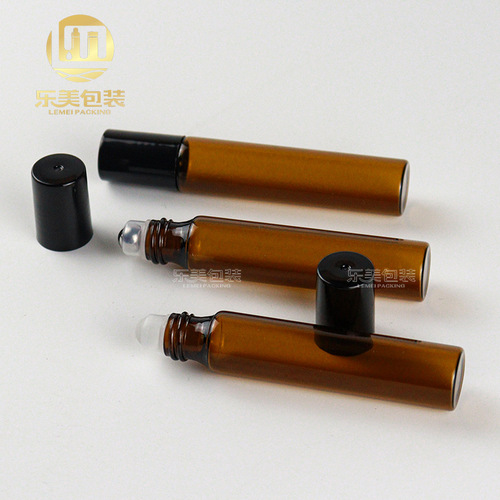 Brown roller ball bottle 3ml 5ml 10ml essential oil roller ball bottle rolling eye cream bottle brown glass bottle