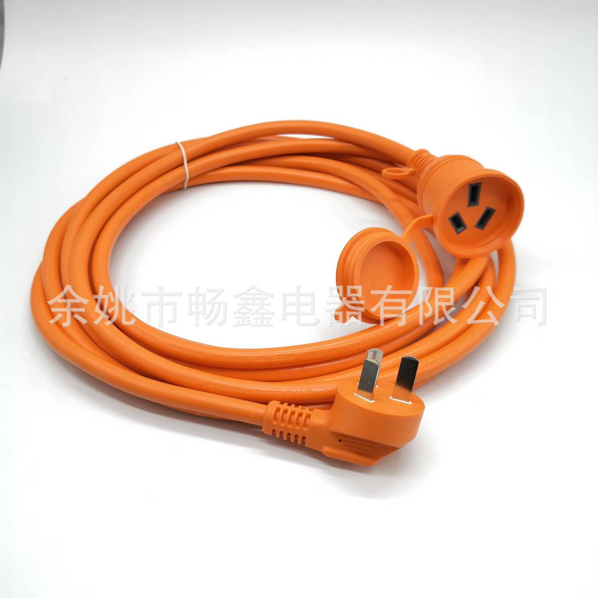 厂家供应橙黄色 新能源汽车2型 2型电动汽车 电源线延长线 防尘盖