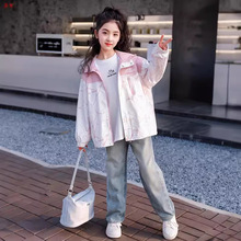 巴拉巴拉女童洋气外套2025春季新款儿童韩版夹克上衣中大安特踏步