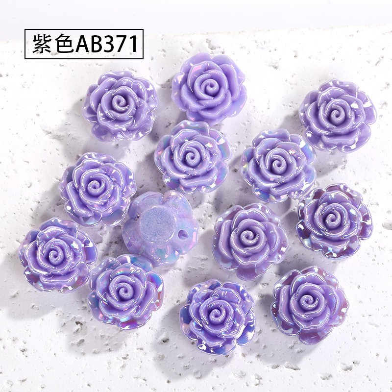 Resalte ABS perla de imitación con agujero beige camelia horquilla joyería accesorios para el cabello perlas de bricolaje al por mayor accesorios Yake