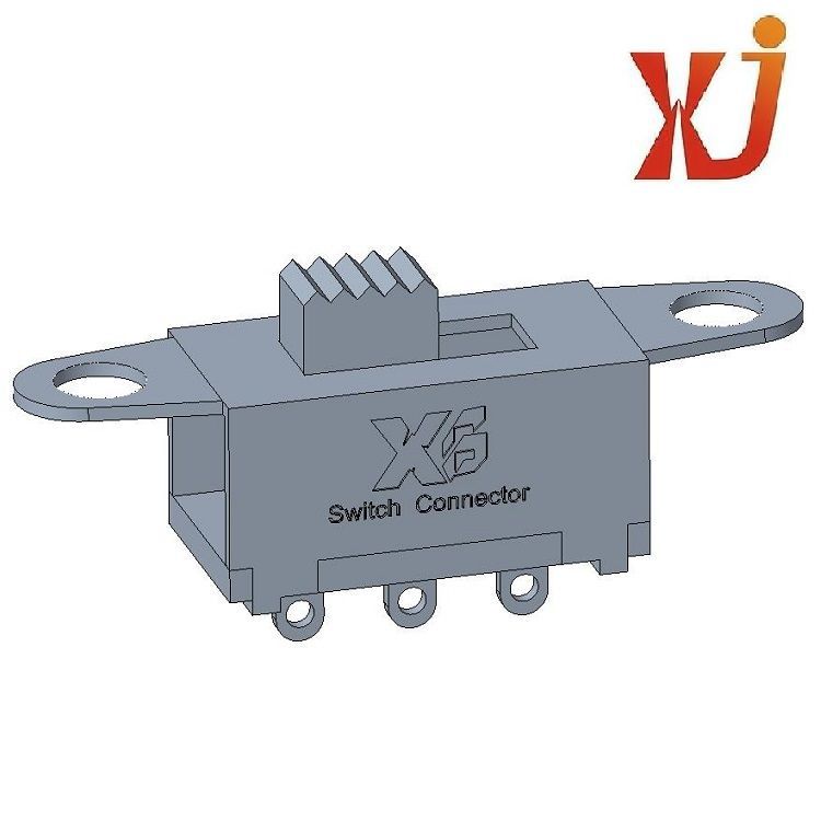 带耳两档拔动开关/小型二档拨动开关/2档拨动开关/1P2T正拨拨动开