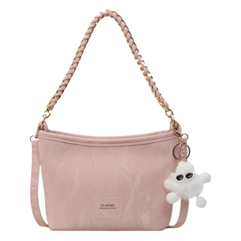 Bolsa de mano de moda coreana versátil para mujeres 2024 primavera y verano nuevo bolso de cubo casual simple bolso de hombro de alta calidad