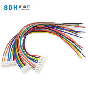 JC20-2.0MM terminal 90 degree curved needle single double head pin welding plate terminal plug electronic connecting line 2-12P