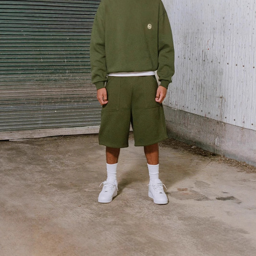 Summer Workwear Shorts Men's Loose Straight-leg Pure Cotton Trendy Brand Fashion Japanese Style Casual Mid-length Shorts Five-inch Pants