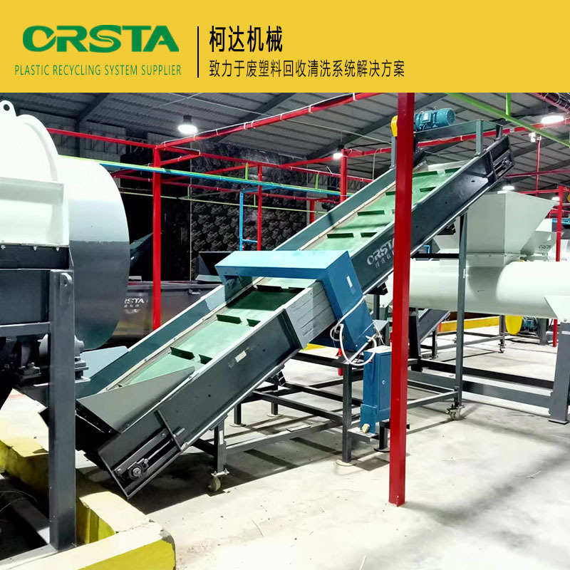 矿泉水瓶粉碎清洗设备 PET聚酯瓶破碎清洗回收设备 PET废塑料