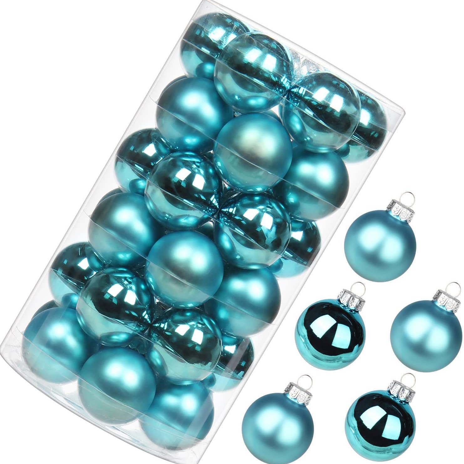 Amazon E-commerce exclusivo para 30 Navidad bola de plástico decoración fiesta hotel atmósfera set de bola de decoración