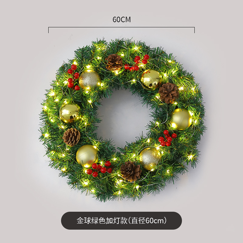 Amazon popular guirnalda de Navidad ratán 40/50/60cm decoración de Navidad Garland decoración escena diseño