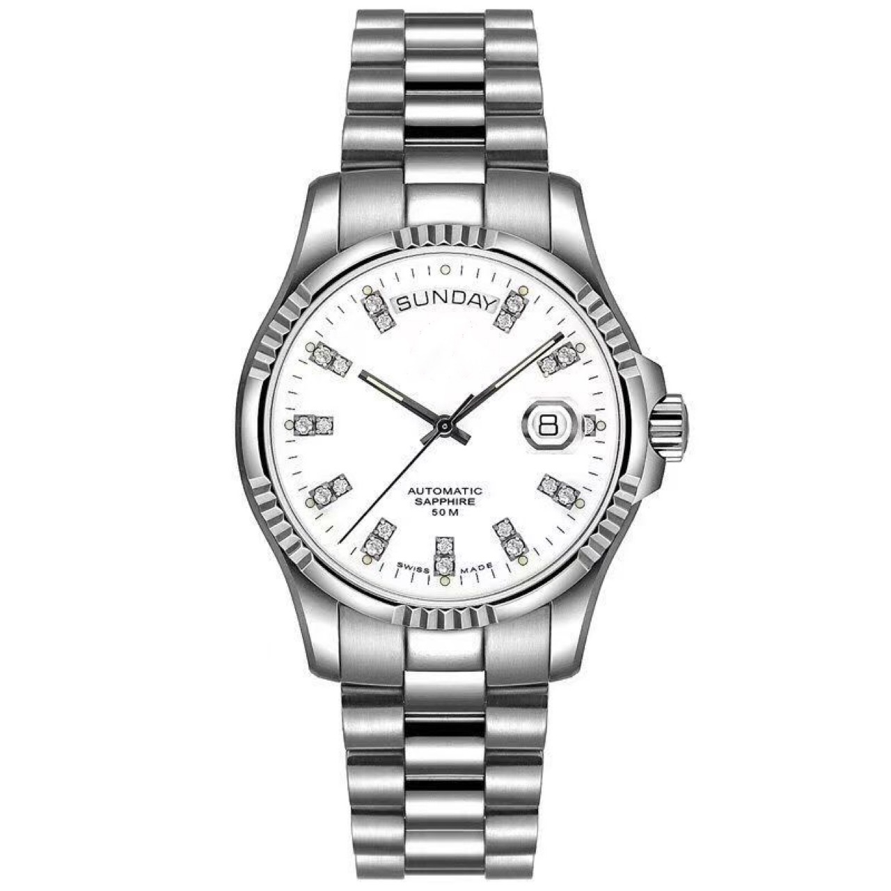 Men's Watch Automatic Mechanical Watch Inna Style Double Calendar Sapphire Mirror Automatic Mechanical Watch