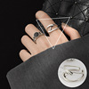 Retro one size fashionable brand ring hip-hop style, on index finger