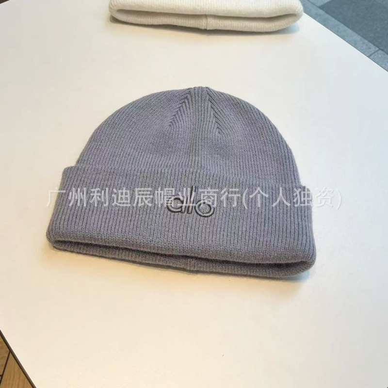 新しいニット帽〜alo秋冬ニット帽多用途暖かい厚みのある高弾性帽子スポーツ防風刺繍防寒帽子|undefined