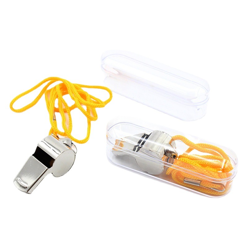 Referee whistle metal whistle wholesale stainless steel Whistle Sports Whistle Sports supplies with hanging