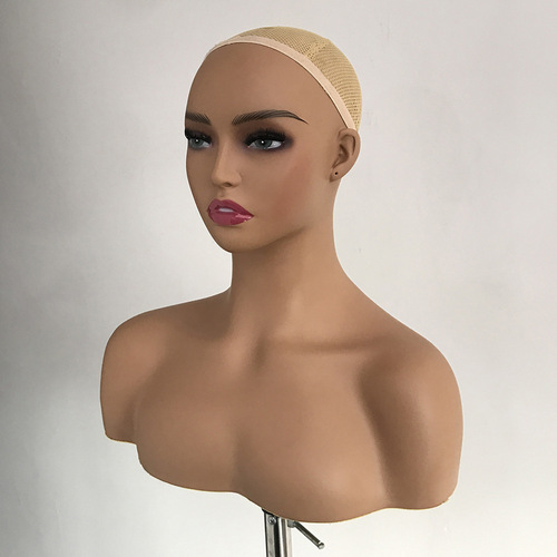 Manufacturer's new model head jewelry wig headcover display window prop half-body European and American head model