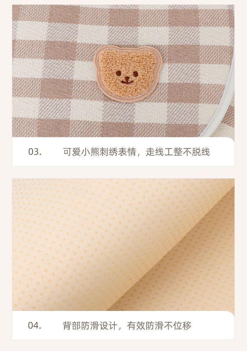Car Seat Cushion Non-Slip Car Cotton and Linen Car Cushion Women's Brown Car Rear Breathable Cooling Cushion Universal Seat Cover Summer