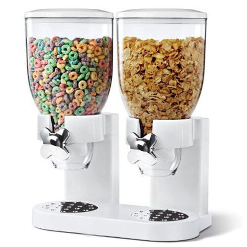 Three-barrel wheat cutter double-head double-barrel wheat cutter kitchen grain storage tank oat dried fruit snack storage tank