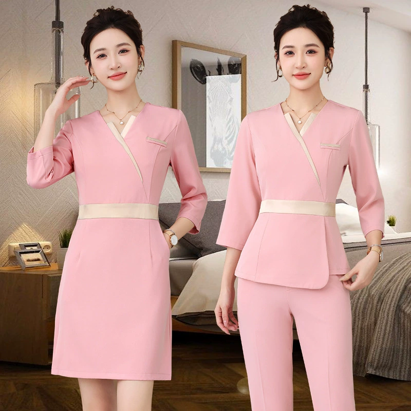 Осенняя и зимняя высококлассная рабочая одежда косметолога женский салон красоты