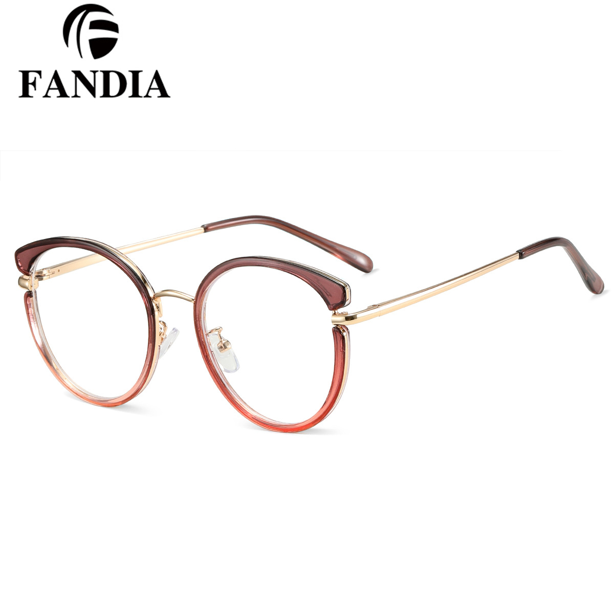 95551 Nuevas gafas de mujer con montura ultraligera anti-luz azul, gafas ópticas planas anti-UV, se pueden equipar con lentes para miopía