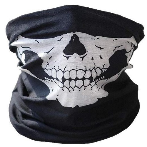 Seamless Multifunctional Magic Headscarf Cycling Face Mask Warm Scarf Halloween Prop Skeleton Head Versatile Scarf