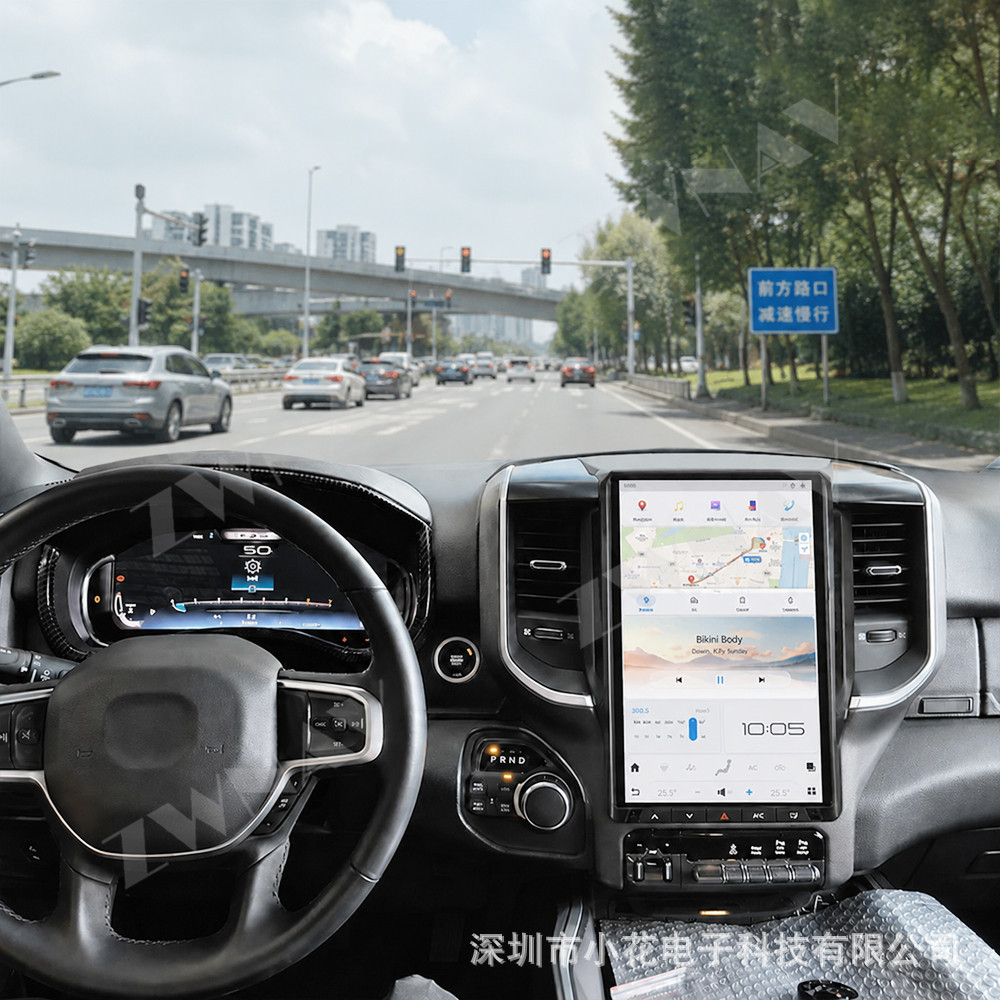 Suitable for 2019-2026 Dodge Ram/Dodge T-Rex upgraded high-end full LCD instrument cluster assembly