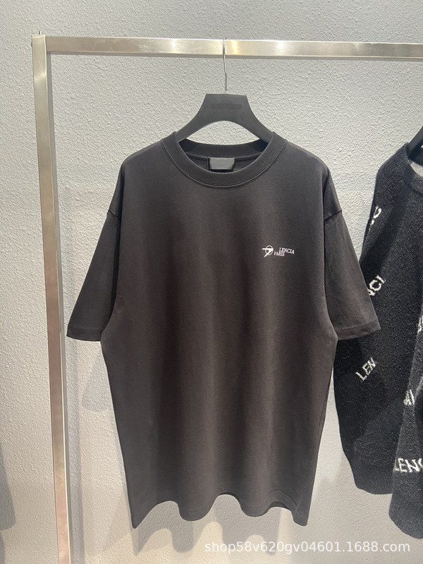 High version B coordinate art arrow print round neck short sleeve European Station Paris fashion brand loose T-shirt for men and women High version B coordinate art arrow print round neck short sleeve European Station Paris fashion brand loose T-shirt for men and women