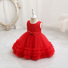 2022 Cross border children full dress Princess Dress Sleeveless double-deck The skirt Little Girl full dress party clothing children skirt