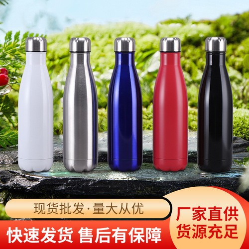 Amazon Cross-border 304 stainless steel cola bottle large-capacity outdoor thermos sports jug bowling cup