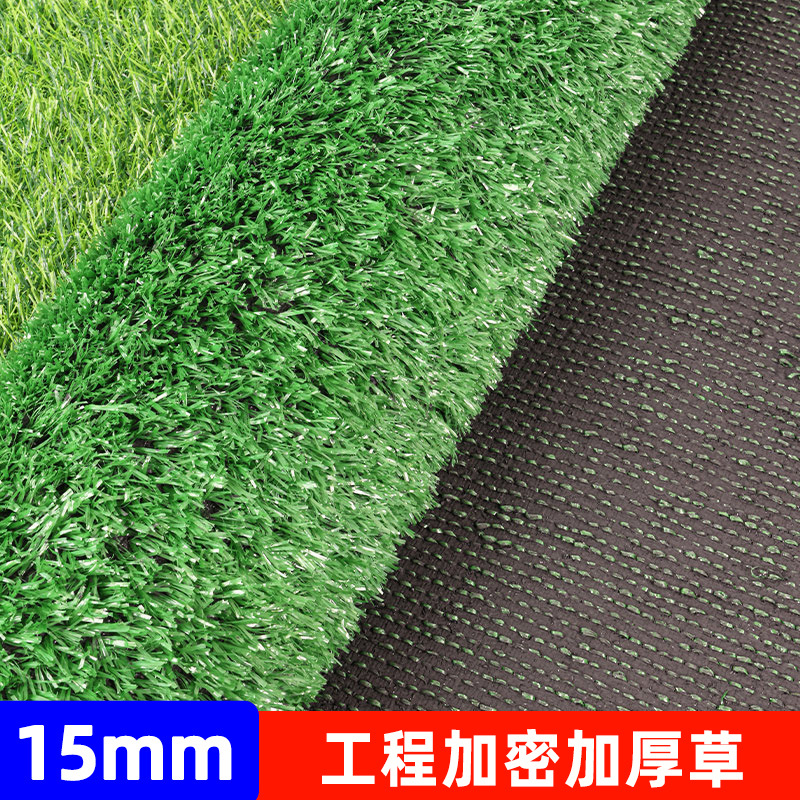 Alfombra de césped artificial de simulación de cifrado engrosado Alfombra de piso al aire libre Jardín de infantes Plantas verdes Ataque de techo Protector solar Hierba falsa