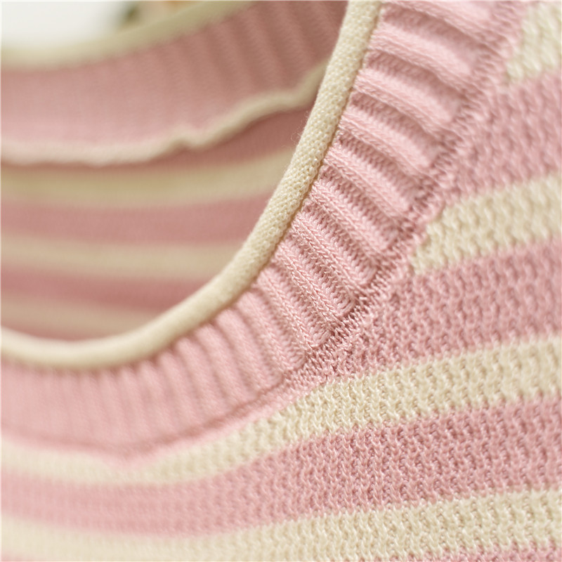 商品详情图_条纹吊带背心女士夏季外穿圆领修身显瘦内搭短款无袖