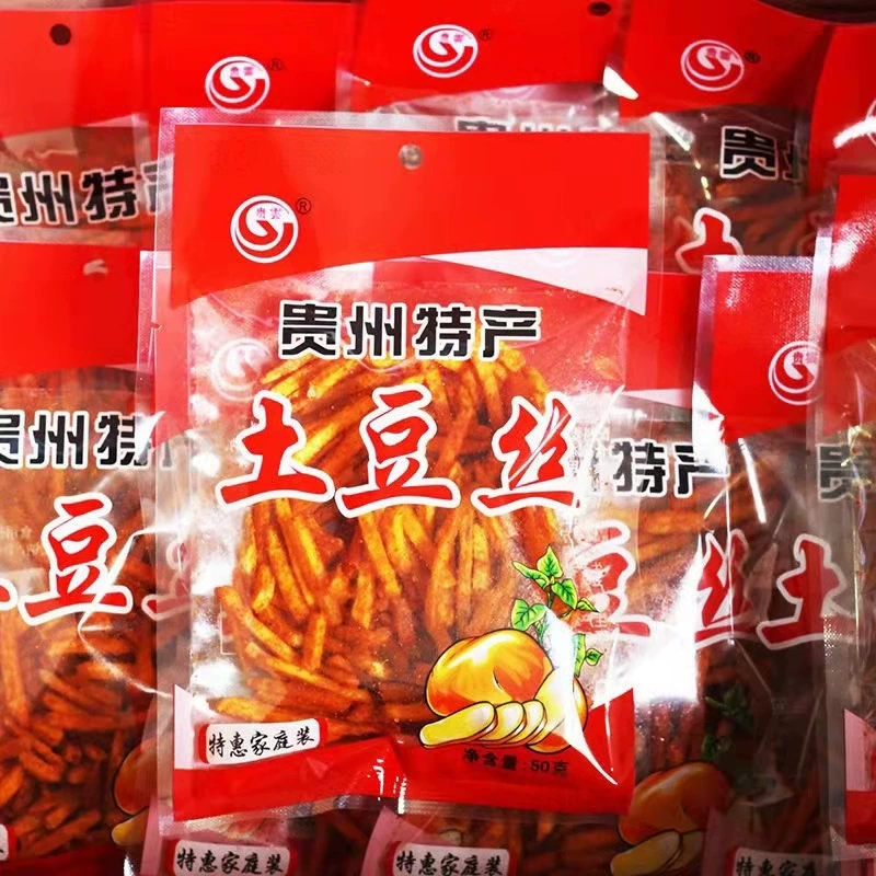 Гуйчжоуская специалитет Guiyun.com Красный перекус Острый картофель Острый картофель Шойсо Платформа Хрустящий маленький снеk картофельные чипсы