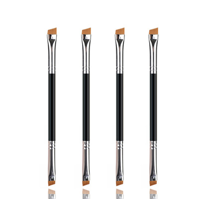 Niya Double head Blade Eyeliner Brush details Eyebrow Cosmetic brush
