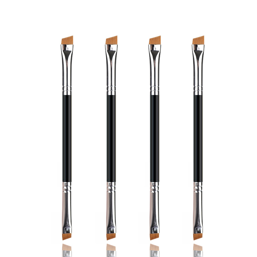 Niya Double head Blade Eyeliner Brush details Eyebrow Cosmetic brush