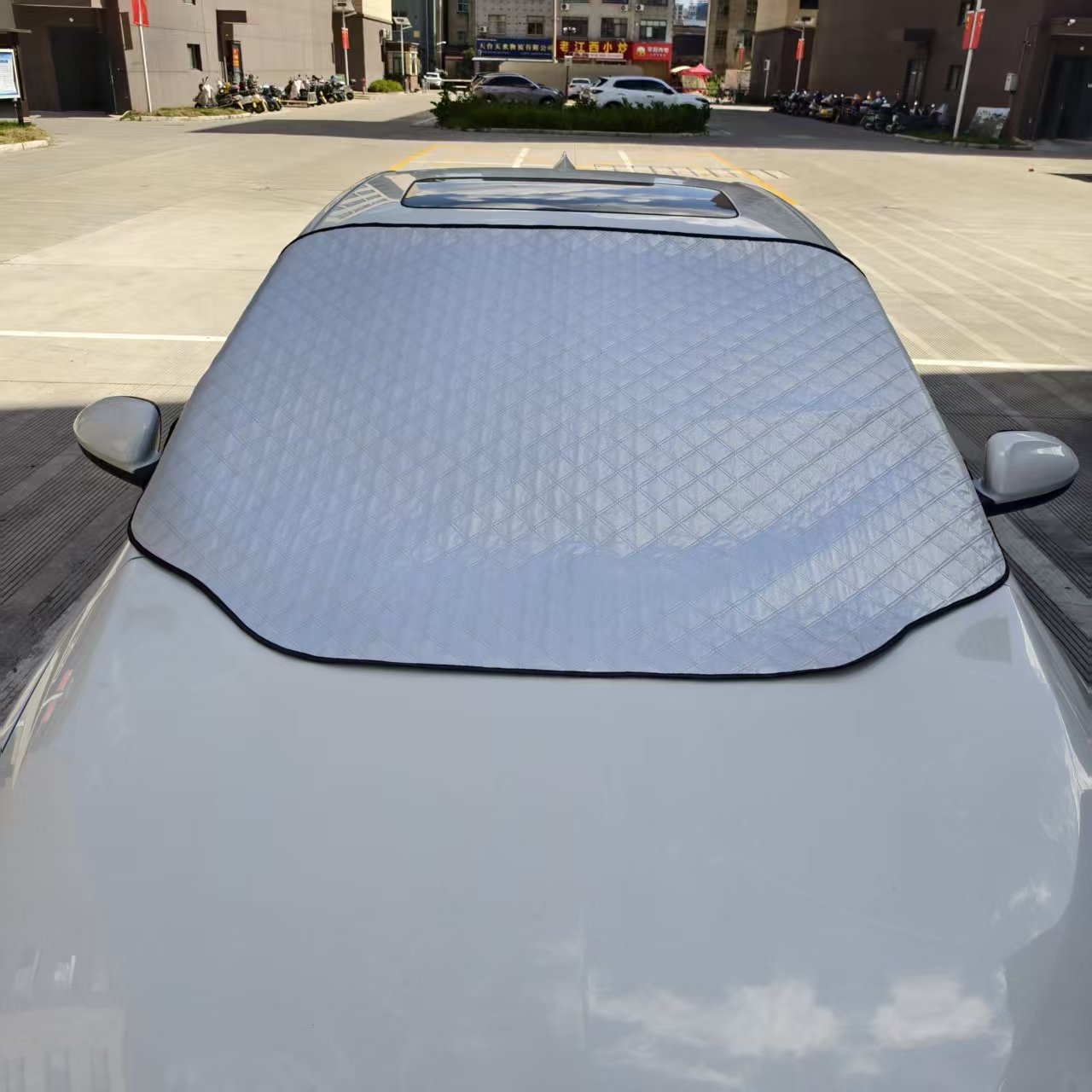 Cross-Border Car Sunshade, Front Snow Shield, Car Curtain, Car Sunshade, Sun Protection and Heat Insulation Cover, Magnetic Type, Magnetic Sunshade