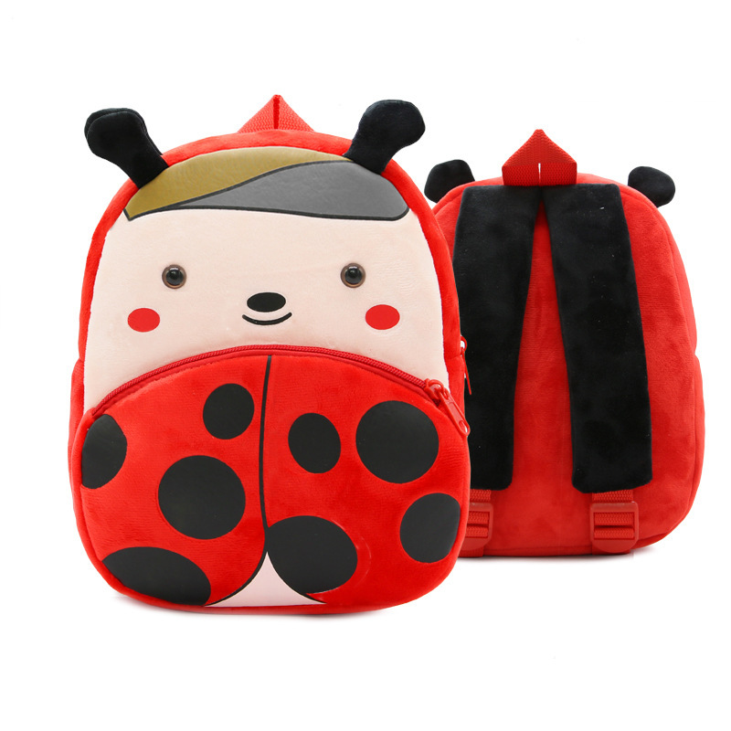 3D lindos dibujos animados peluche niños jardín de infantes mochila escolar movimiento de animales escolares mochila de peluche mochila de niños