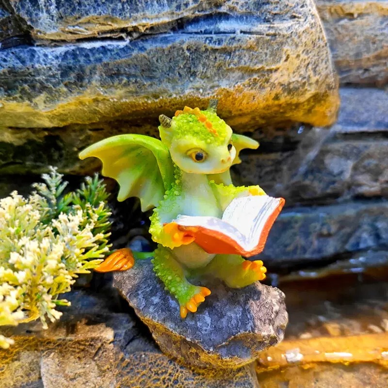 Cross-Border Hot Seller - Small and Cute Dinosaur Reading a Book, Home Office Desk Decoration, Resin Crafts Cross-Border Hot Seller - Small and Cute Dinosaur Reading a Book, Home Office Desk Decoration, Resin Crafts