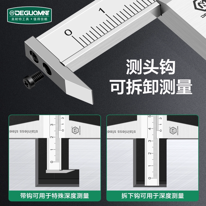Highly precise rostometer stainless steel, 0-150mm