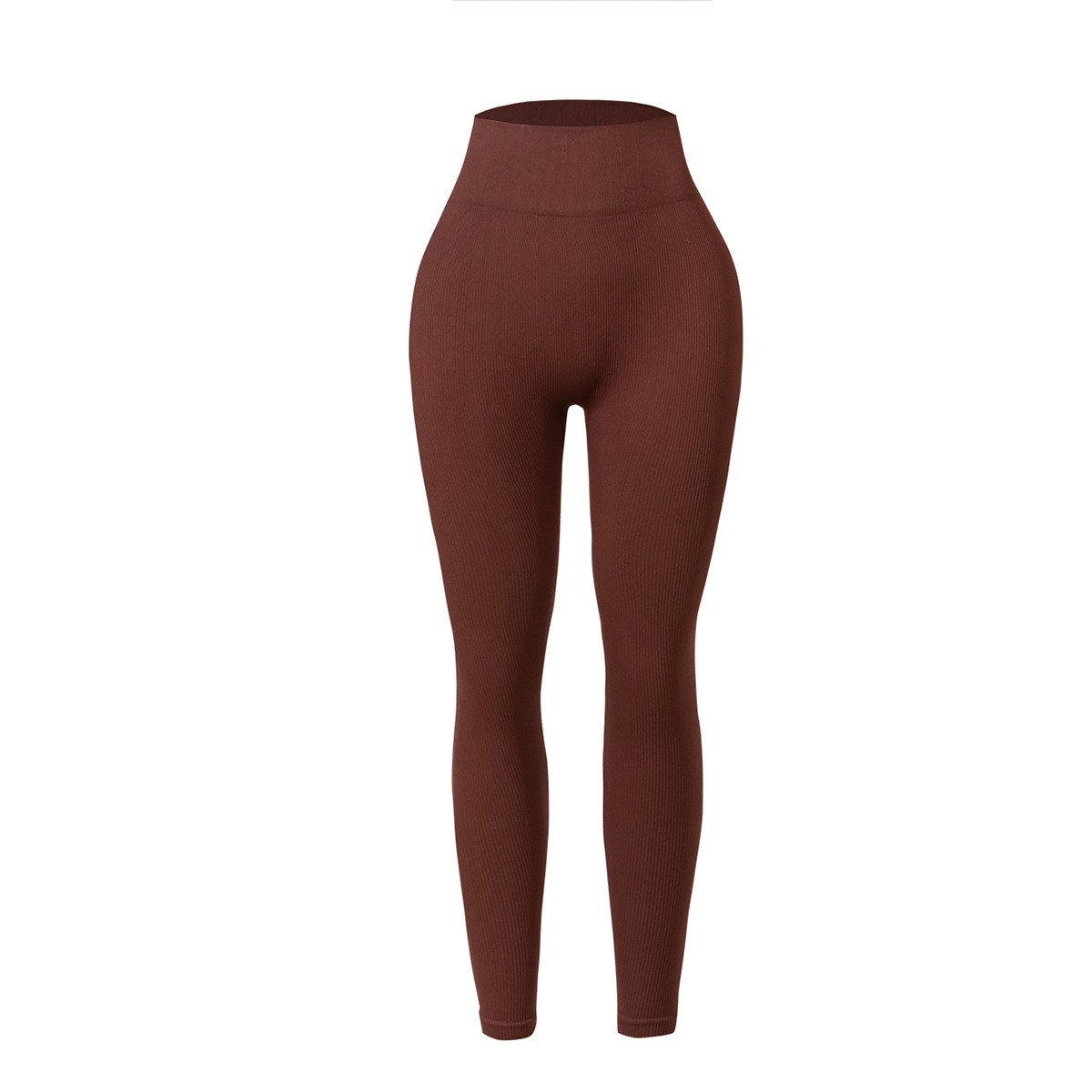 Europa y los Estados Unidos de cintura alta pantalon de entrenamiento de cadera correr deportes ajustados ropa de yoga pantalones largos de miel pantalon de entrenamiento de cadera