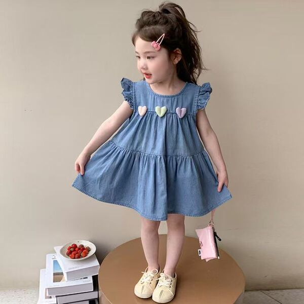 Summer thin denim dress