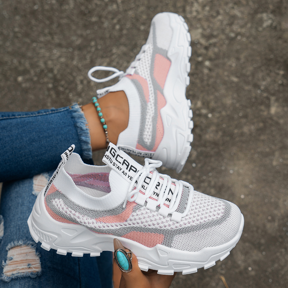 화이트 핑크 그레이