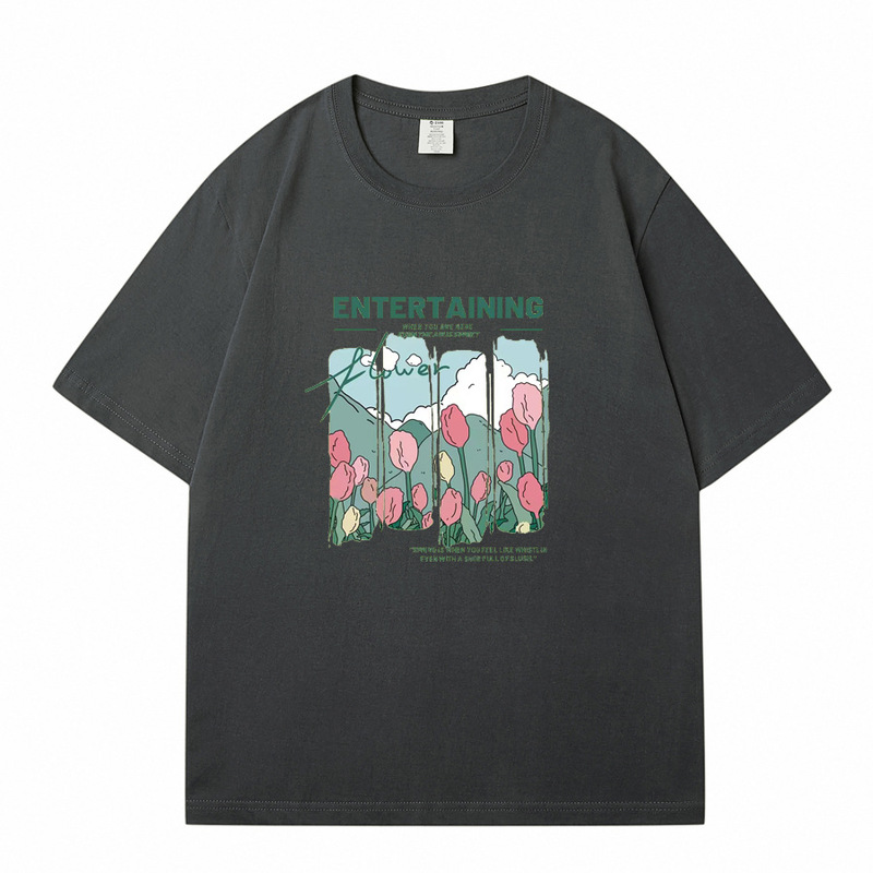 WAVLATII 女性新しいコミック花プリント T シャツ女性 Be|undefined