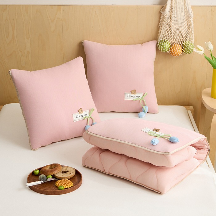 New Style Small Fresh Cotton Multifunctional Tulip Pillow Quilt